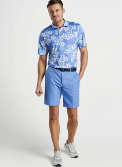 Peter Millar Sun Protection Apparel|Abstract Floral Performance Jersey Polo