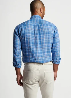Peter Millar Sport Shirts|Ashore Linen Sport Shirt