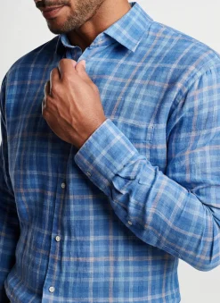 Peter Millar Sport Shirts|Ashore Linen Sport Shirt