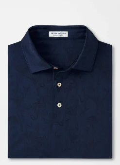 Peter Millar Sun Protection Apparel|Bamboo Botanical Performance Jersey Polo