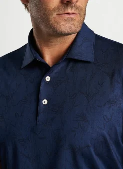 Peter Millar Sun Protection Apparel|Bamboo Botanical Performance Jersey Polo