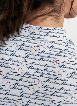 Peter Millar Polos & Shirts|Banded Sport Mesh Birdie Print Sleeveless Button Polo