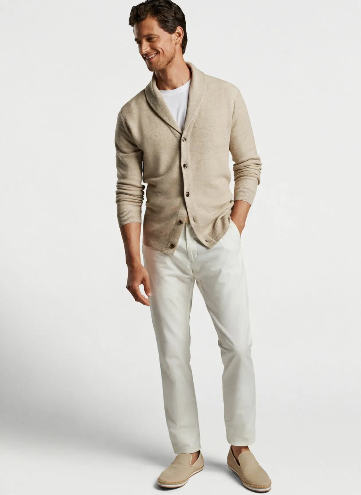 Peter Millar Sweaters|Boothbay Shawl Cardigan Sweater