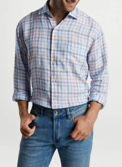 Peter Millar Sport Shirts|Breakwater Linen Sport Shirt