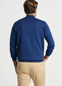 Peter Millar Sweaters|Canton Stripe Quarter-Zip Sweater