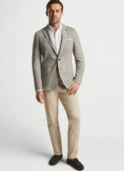 Peter Millar Sport Coats|Carova Jersey Houndstooth Soft Jacket