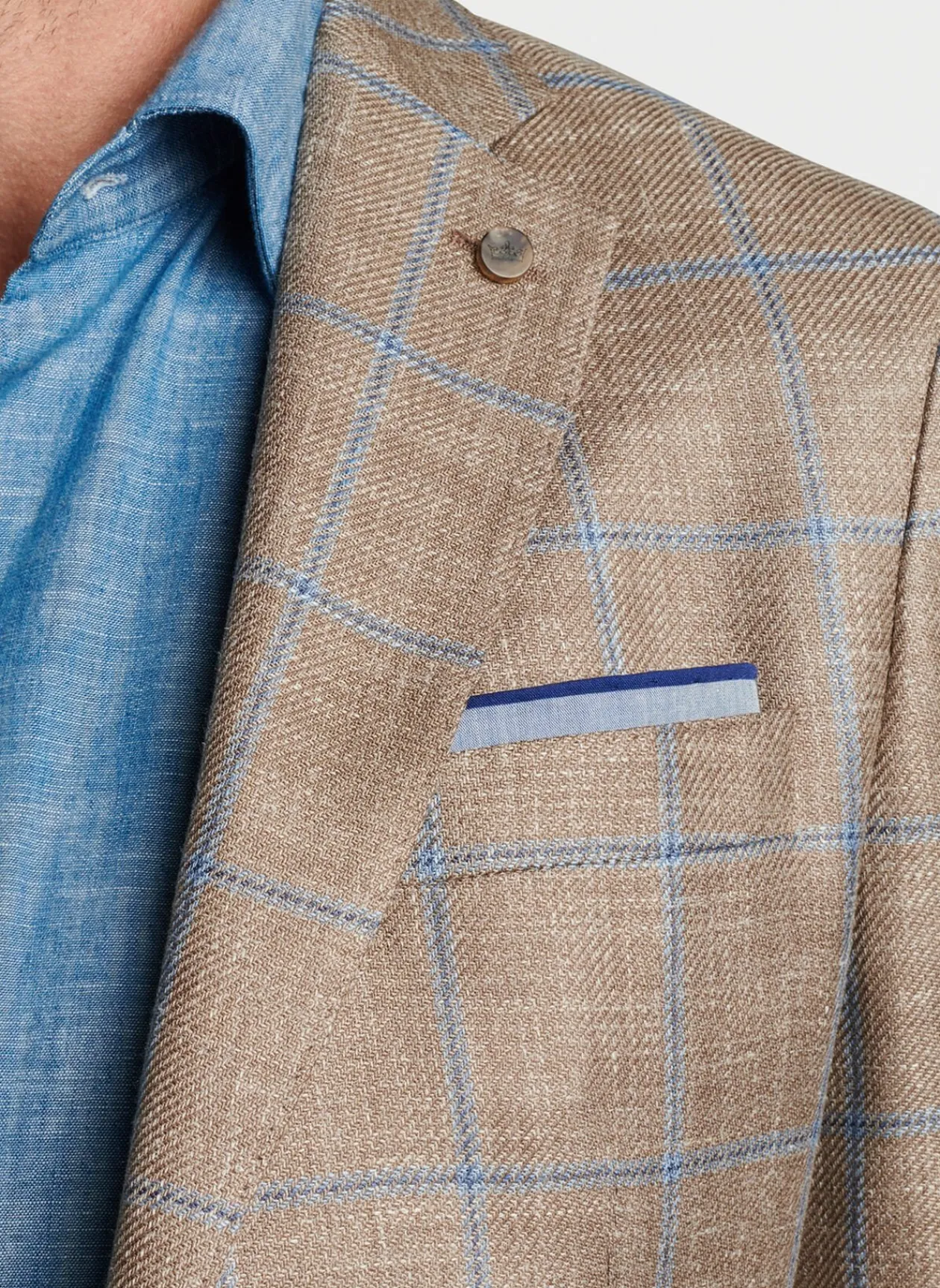 Peter Millar Pocket Squares|Chambray Pocket Square