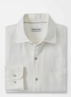Peter Millar Sport Shirts|Coastal Garment Dyed Linen Sport Shirt