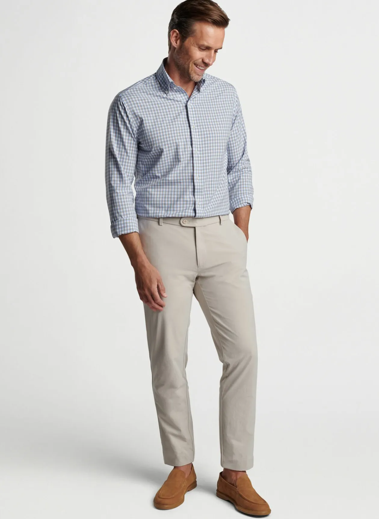 Peter Millar Sport Shirts|Cole Performance Poplin Sport Shirt