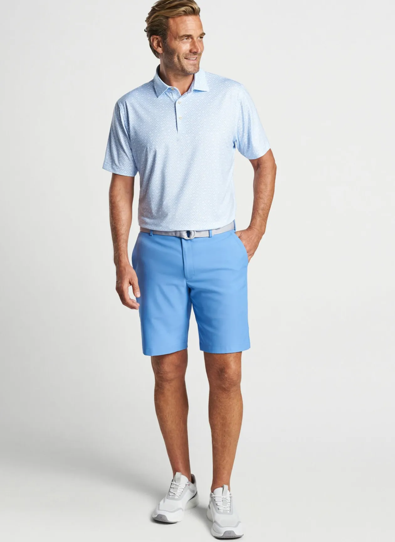 Peter Millar Sun Protection Apparel|Corkscrew Performance Jersey Polo