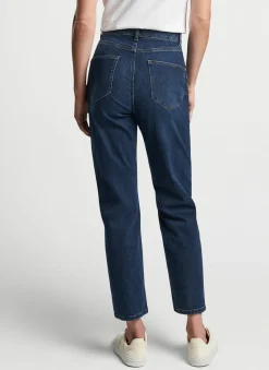 Peter Millar Pants|Crawford High Rise Straight Crop Denim Jean