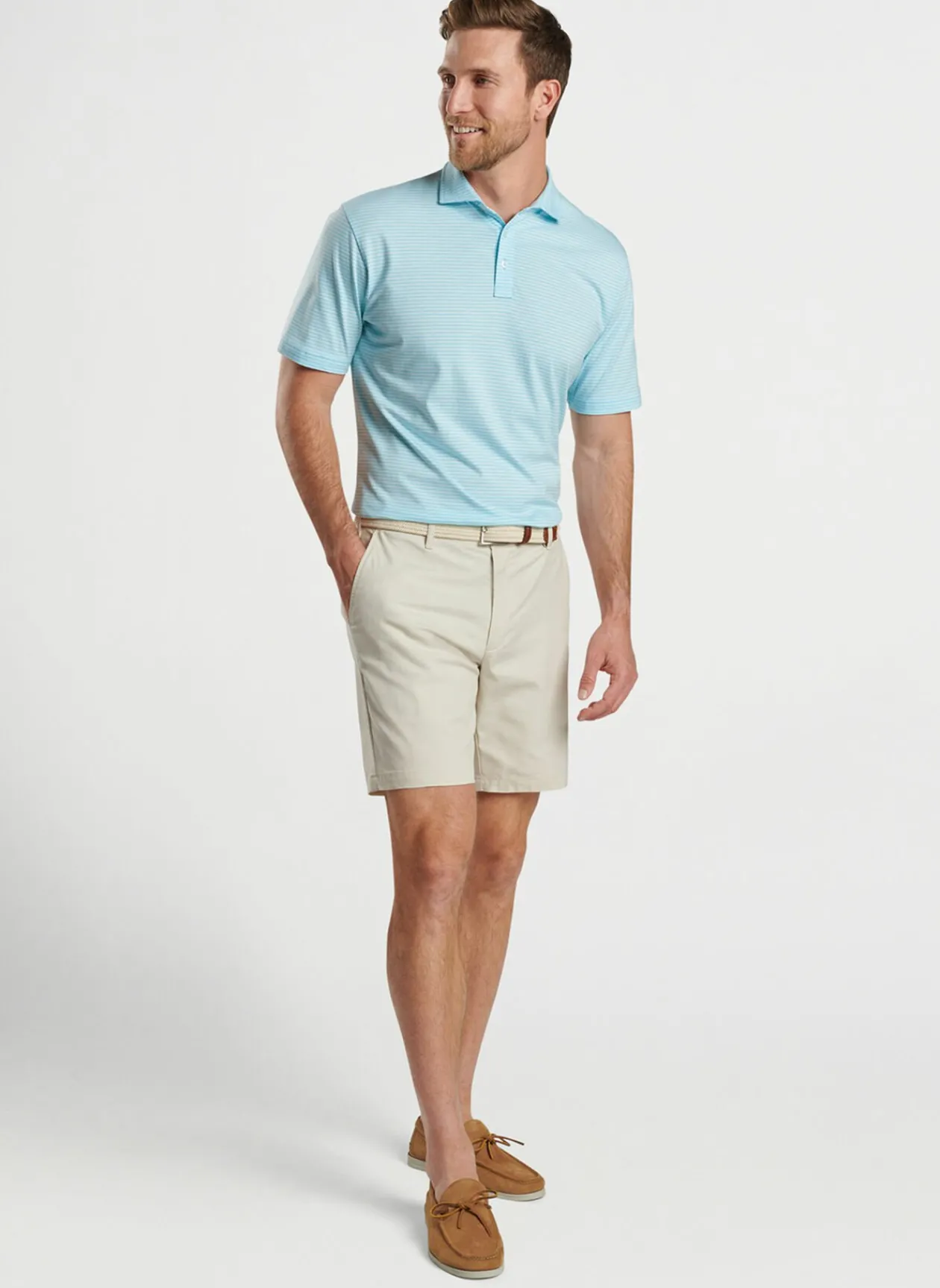Peter Millar Polos|Crown Comfort Cotton Polo Trip Stripe
