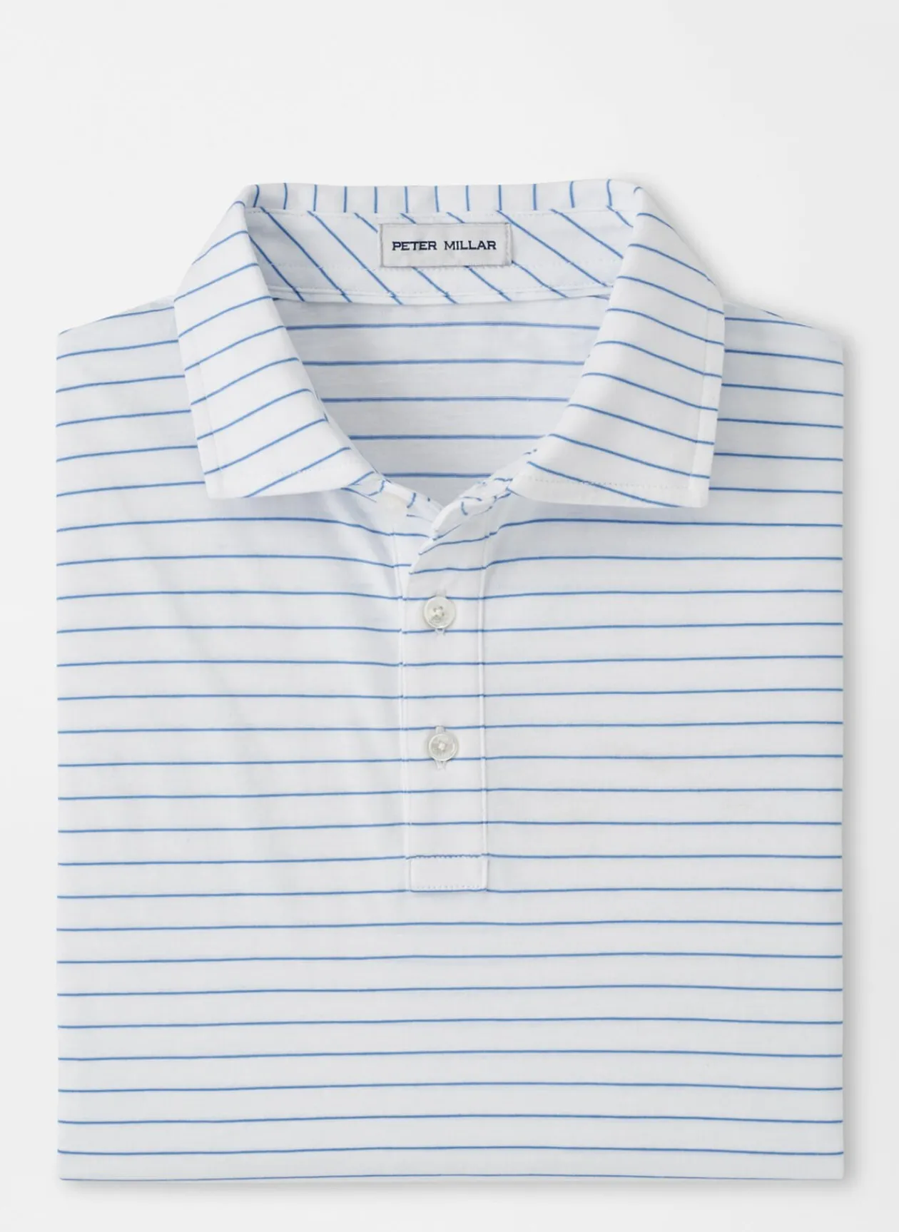 Peter Millar Polos|Crown Comfort Cotton Polo Harp Stripe