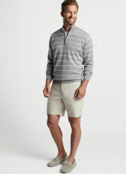 Peter Millar Sweaters|Eastham Striped Quarter-Zip Sweater