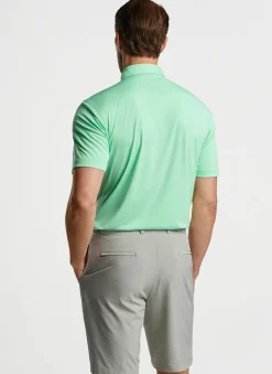 Peter Millar Sun Protection Apparel|Featherweight Performance Melange Polo