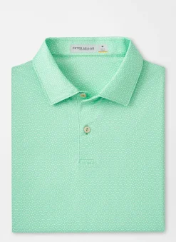 Peter Millar Sun Protection Apparel|Featherweight Performance Art Deco Polo