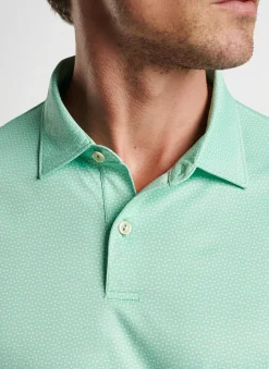 Peter Millar Sun Protection Apparel|Featherweight Performance Art Deco Polo