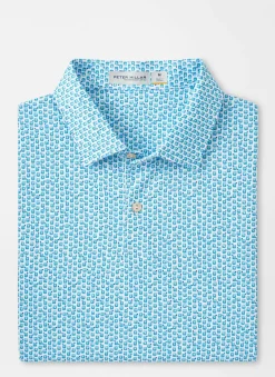 Peter Millar Sun Protection Apparel|Featherweight Performance Golf On The Rocks Polo