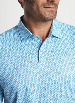 Peter Millar Sun Protection Apparel|Featherweight Performance Golf On The Rocks Polo