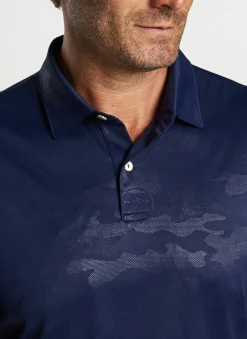 Peter Millar Sun Protection Apparel|Featherweight Performance Logo Camo Polo