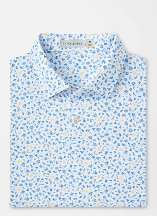 Peter Millar Sun Protection Apparel|Featherweight Performance Sea For Yourself Polo