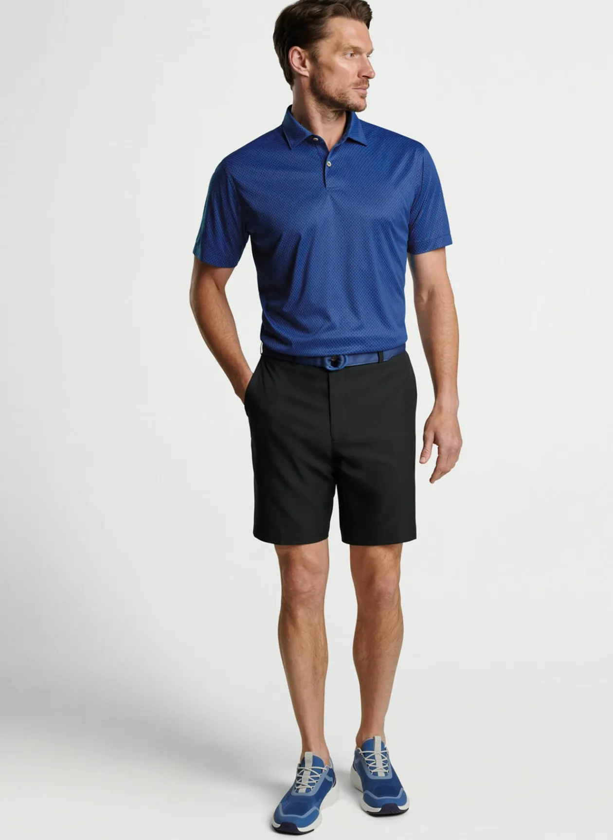 Peter Millar Sun Protection Apparel|Featherweight Performance Crown Check Polo