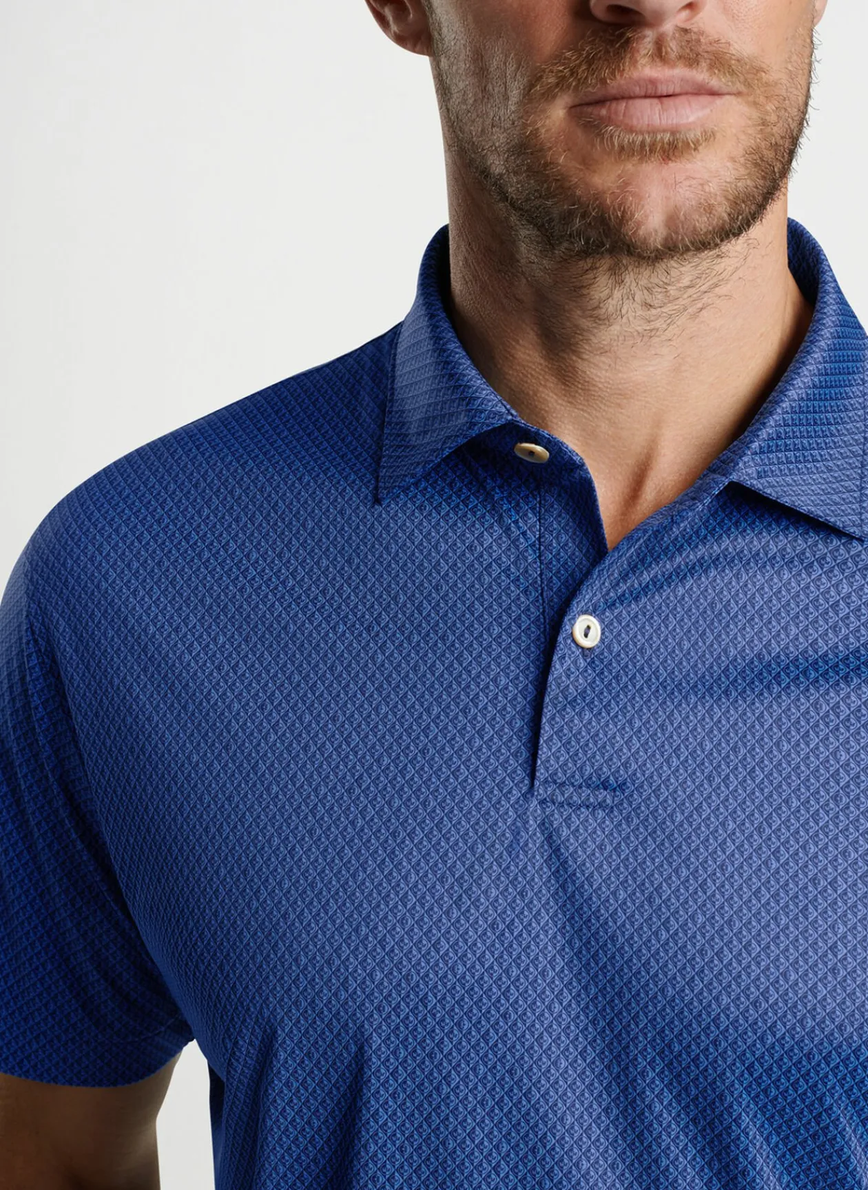 Peter Millar Sun Protection Apparel|Featherweight Performance Crown Check Polo