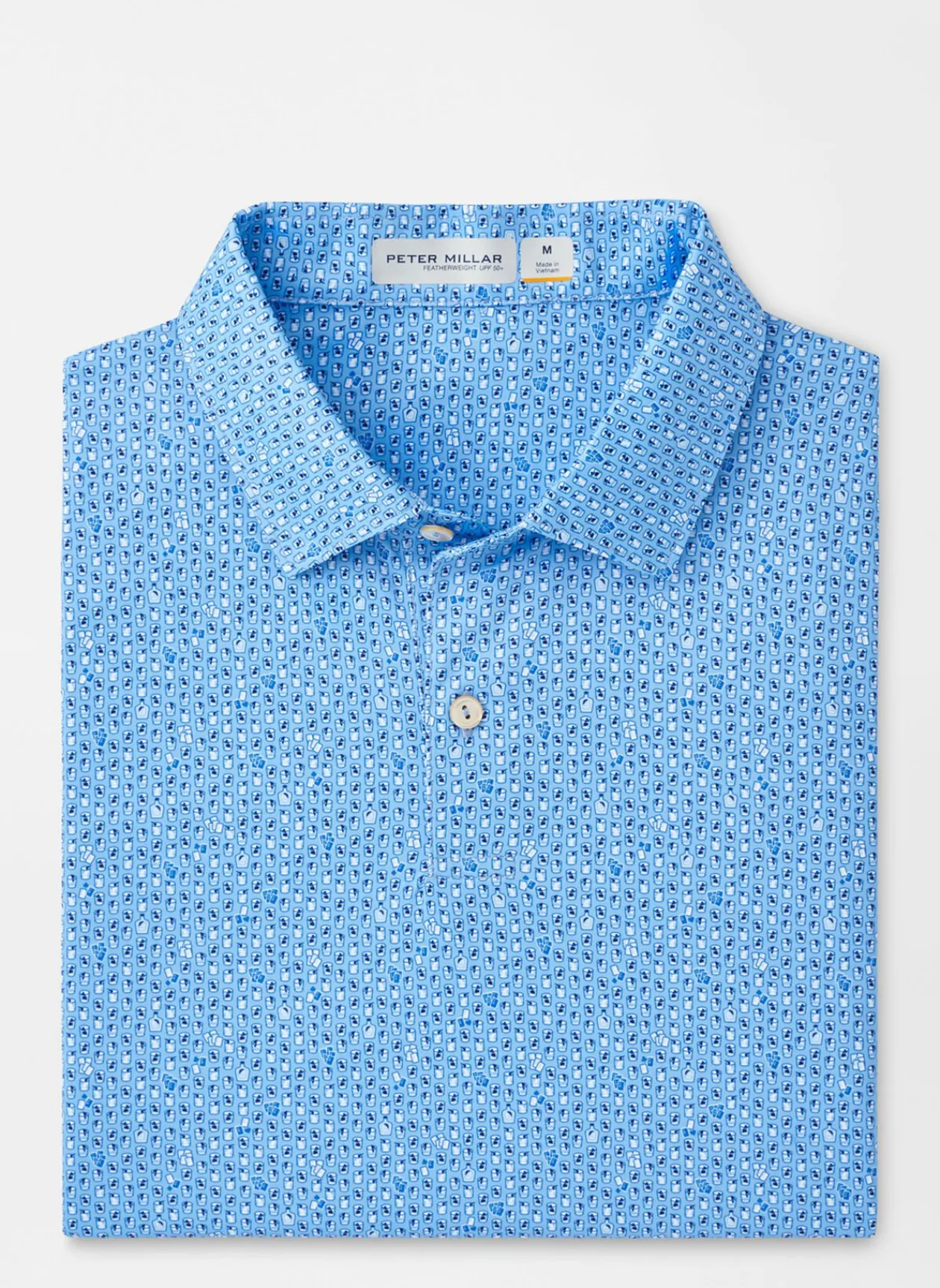 Peter Millar Sun Protection Apparel|Featherweight Performance Royal Flush Polo