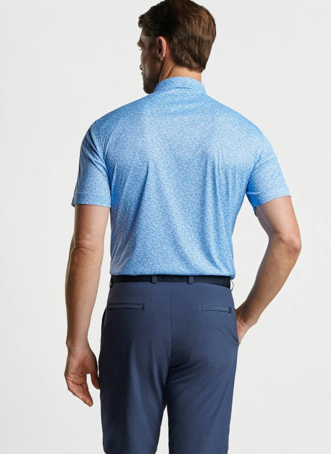 Peter Millar Sun Protection Apparel|Featherweight Performance Royal Flush Polo