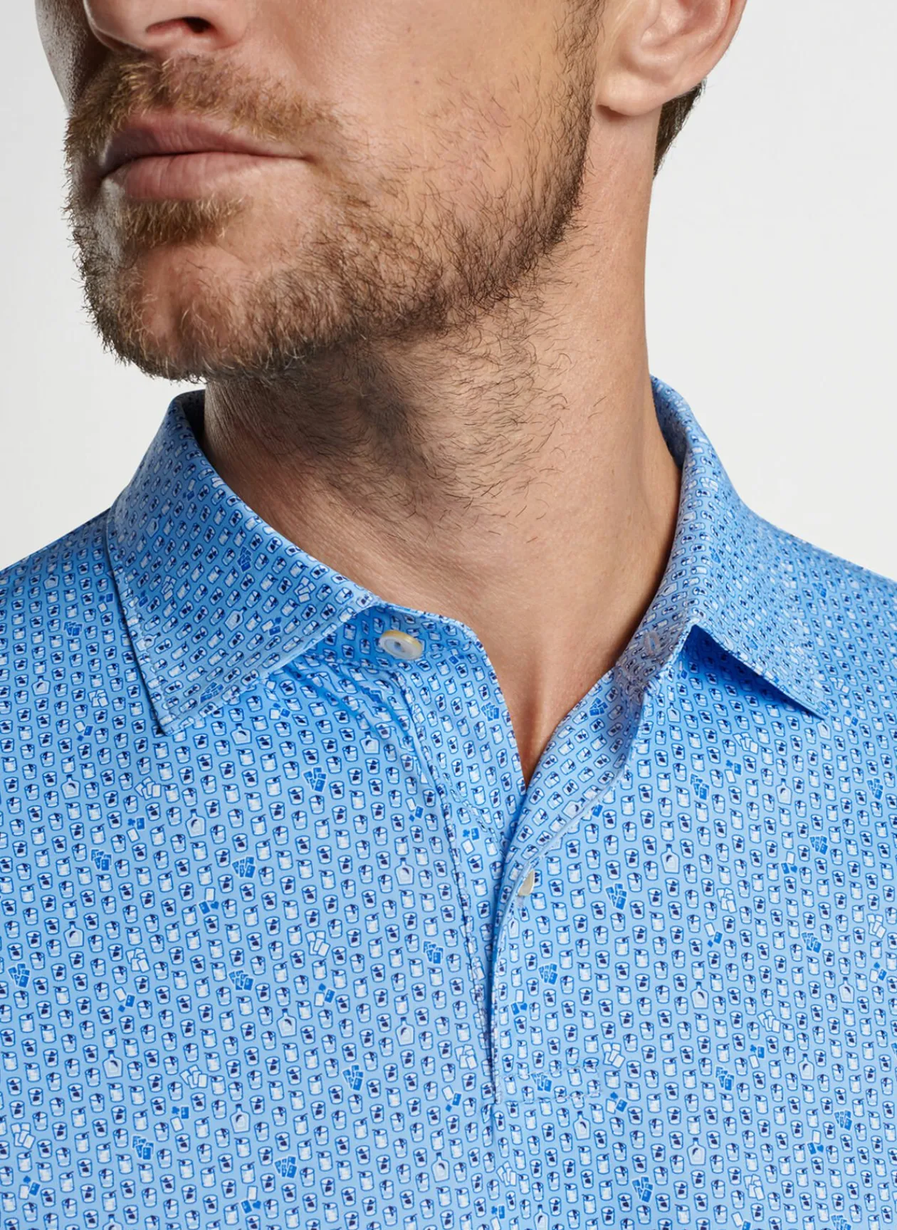 Peter Millar Sun Protection Apparel|Featherweight Performance Royal Flush Polo