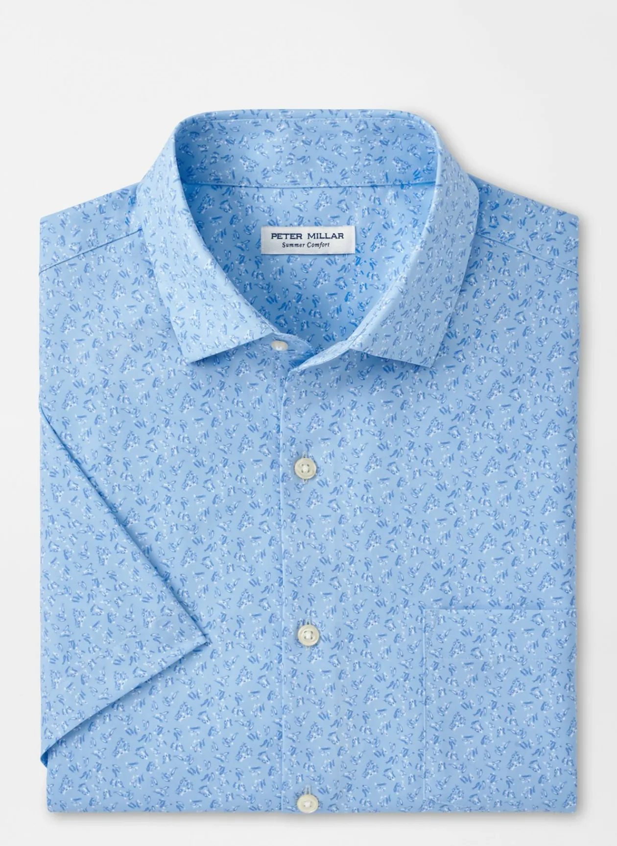Peter Millar Sport Shirts|Feeling Koi Performance Poplin Sport Shirt