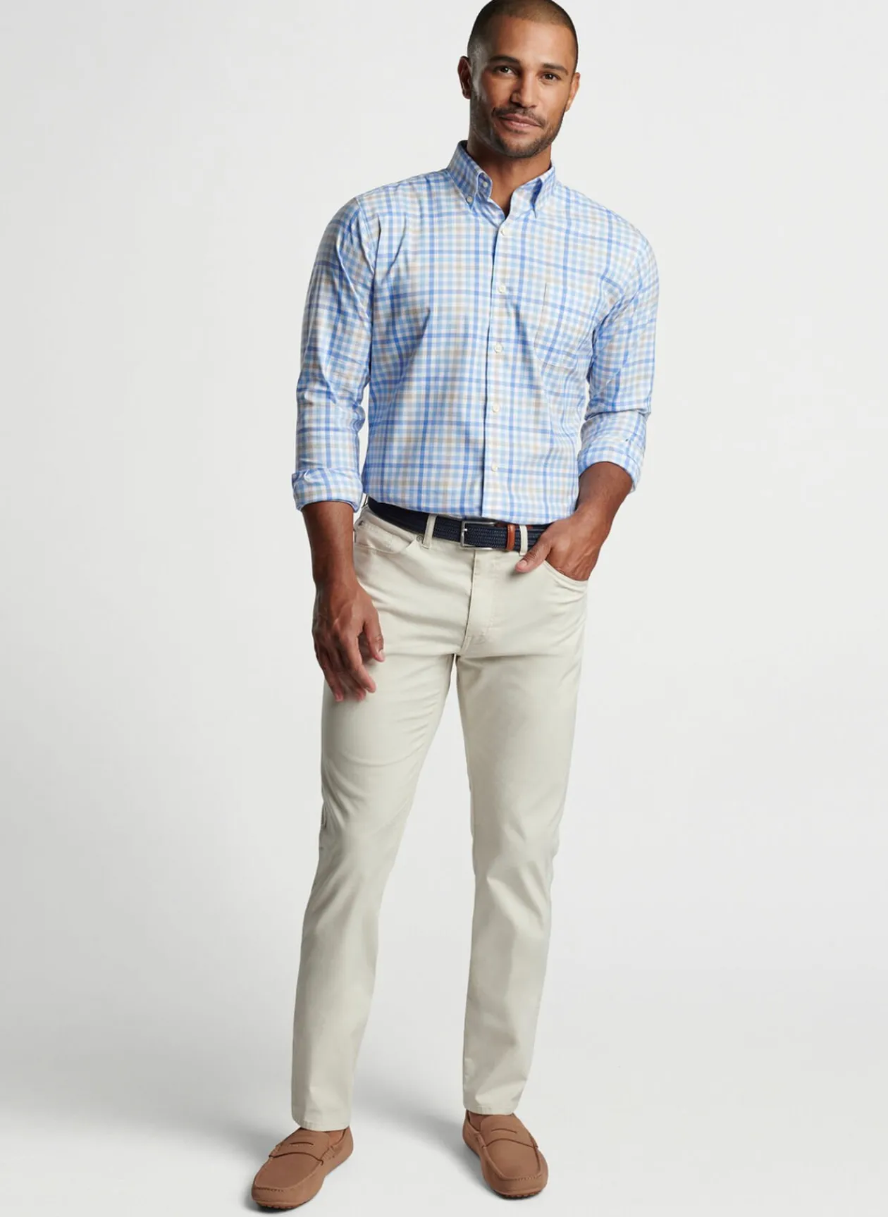 Peter Millar Sport Shirts|Freeport Crown Lite Cotton-Stretch Sport Shirt