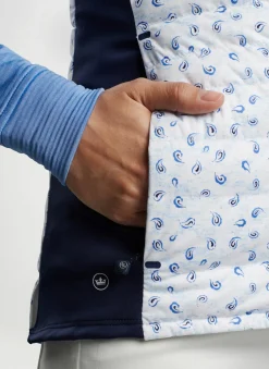 Peter Millar Women'S Golf Outerwear|Fuse Tossed Paisley Hybrid Vest