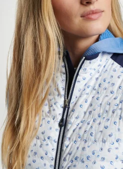 Peter Millar Women'S Golf Outerwear|Fuse Tossed Paisley Hybrid Vest