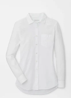 Peter Millar Polos & Shirts|Garment Dyed Button Up Blouse