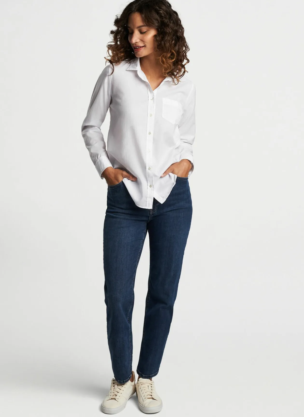 Peter Millar Polos & Shirts|Garment Dyed Button Up Blouse