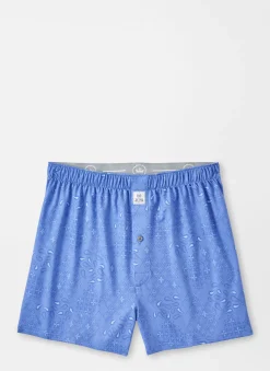 Peter Millar Boxers|Geo Paisley Performance Boxer Short