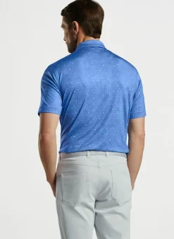 Peter Millar Sun Protection Apparel|Geo Paisley Performance Jersey Polo