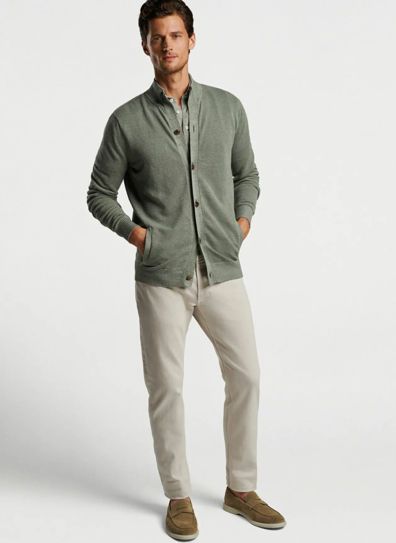 Peter Millar Sweaters|Glasgow Button Front Sweater