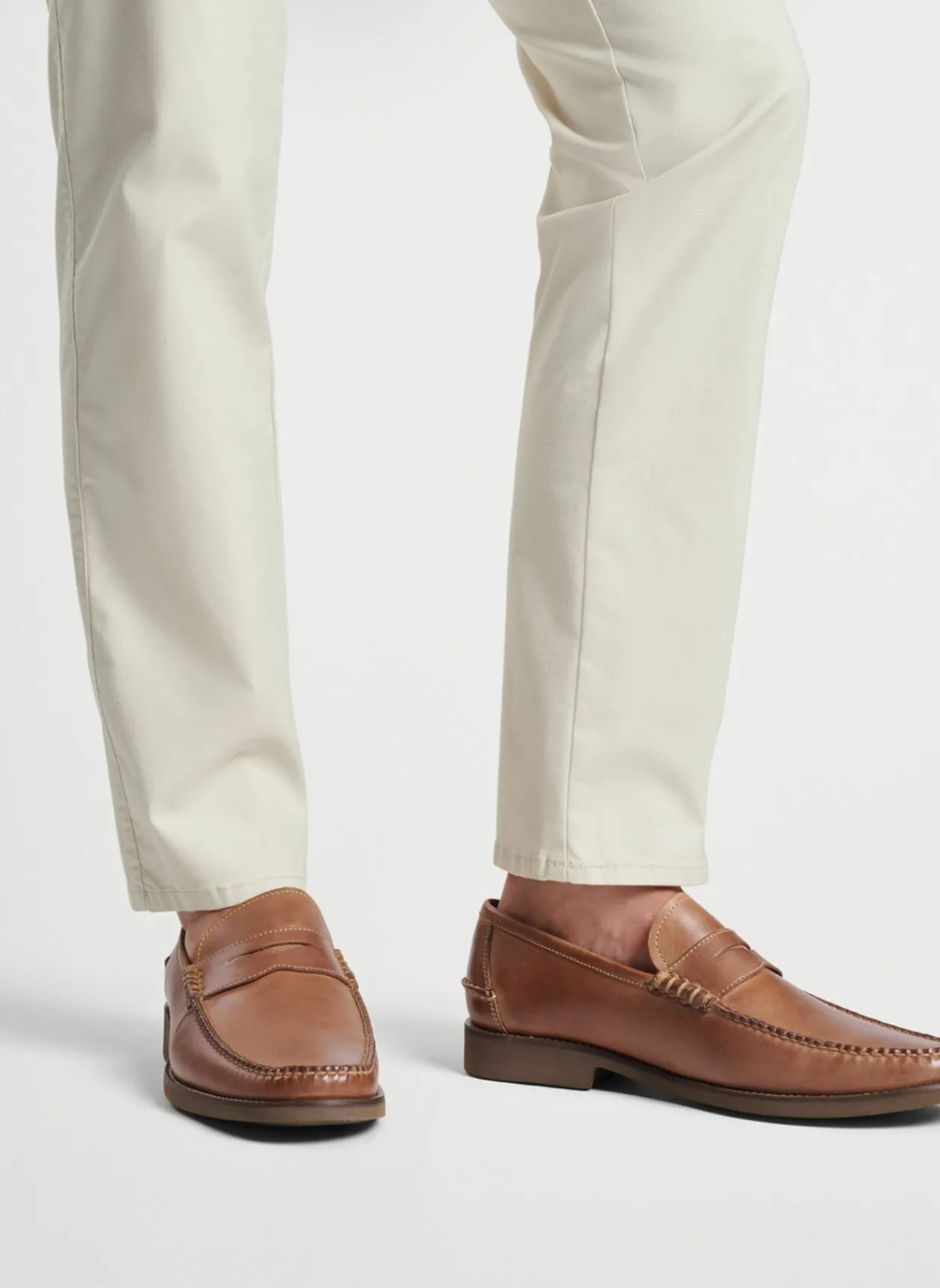 Peter Millar Loafers & Boots|Handsewn Leather Penny Loafer
