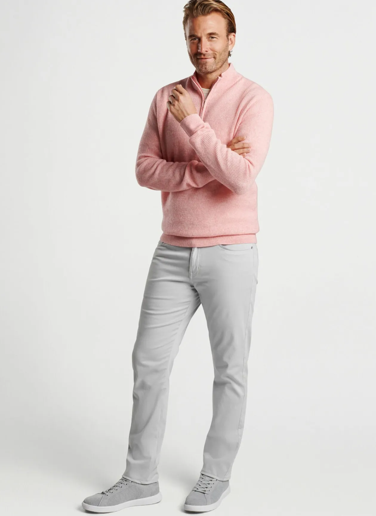 Peter Millar Pullovers & Hoodies|Harbour Cashmere Linen Quarter Zip