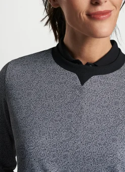 Peter Millar Pullovers & Layers|Hexagons Print Birdie Sport Sweatshirt