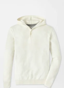 Peter Millar Pullovers & Hoodies|Hickory Henley Hoodie Sweater