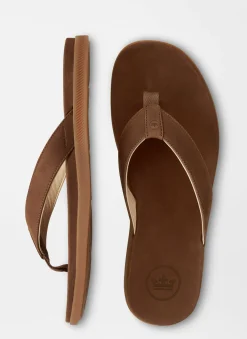 Peter Millar Casual Shoes|Hyperlight Slide Nubuck Flip Flop