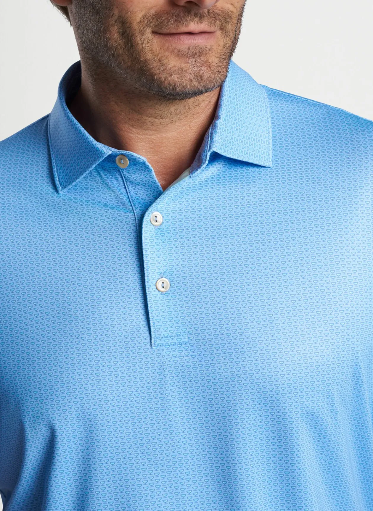 Peter Millar Sun Protection Apparel|I'Ll Have It Neat Performance Jersey Polo