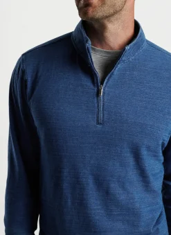 Peter Millar Pullovers & Hoodies|Indigo Knit Quarter-Zip