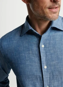 Peter Millar Sport Shirts|Japanese Selvedge Sport Shirt
