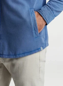 Peter Millar Sport Shirts|Lava Wash Fleece Knit Shirt Jacket