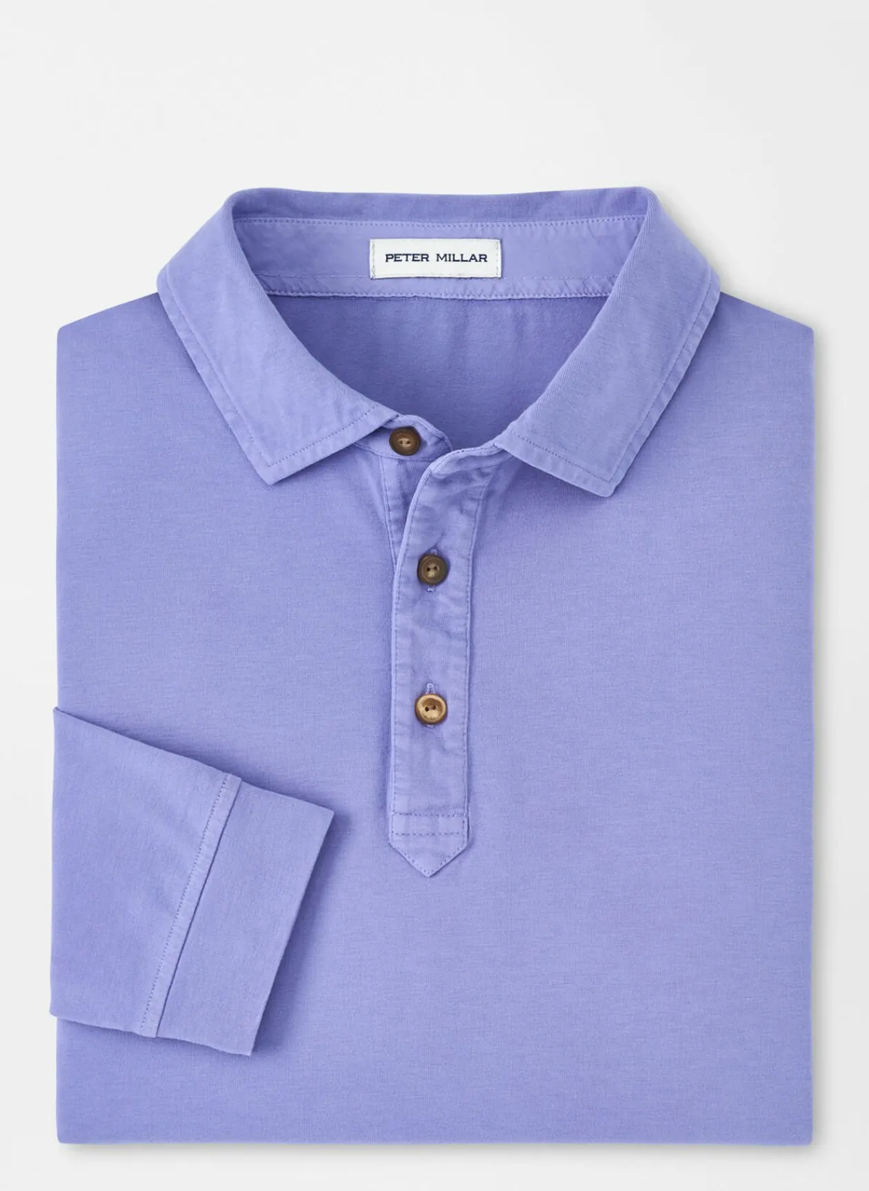 Peter Millar Polos|Lava Wash Long-Sleeve Polo