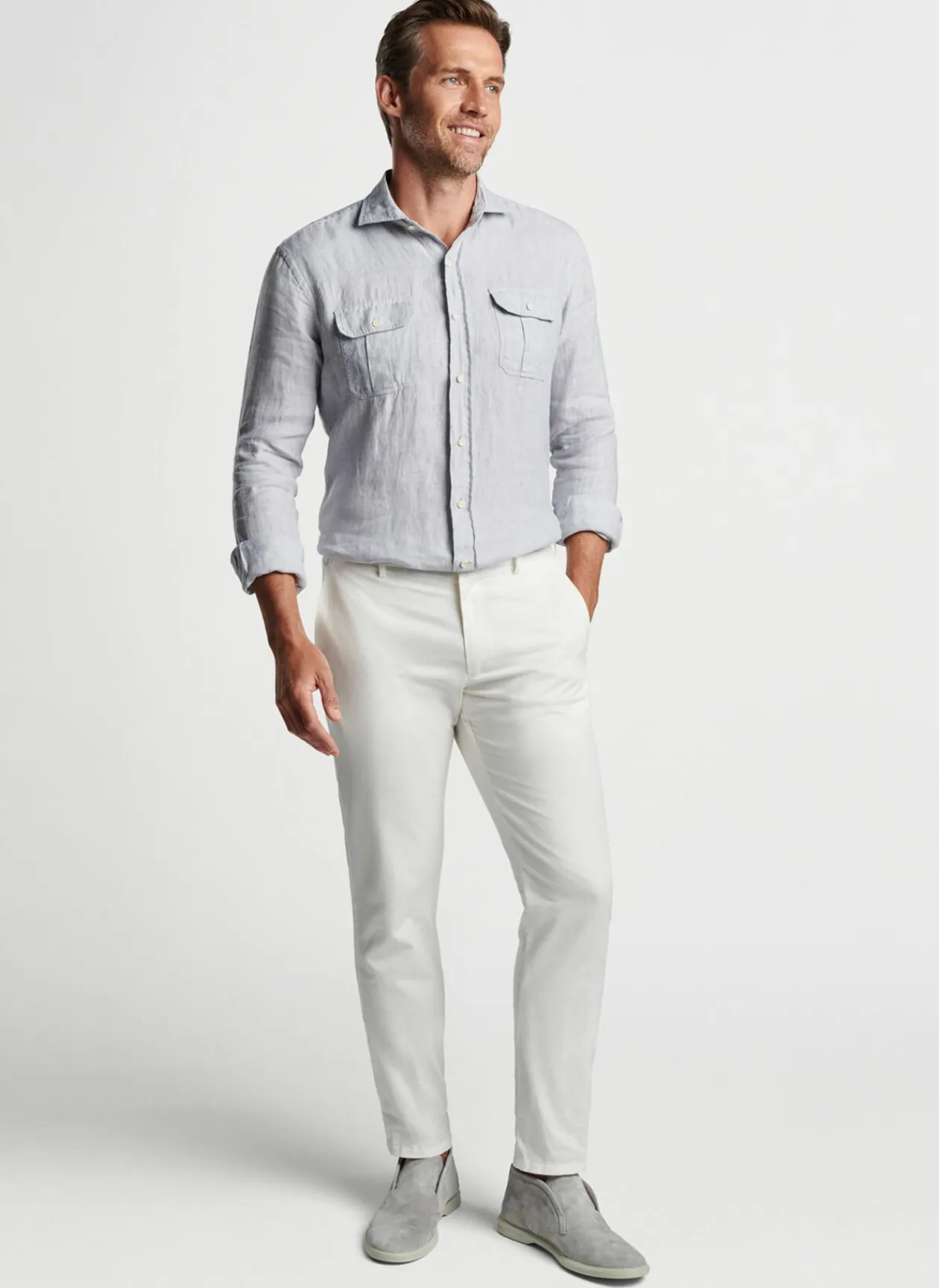 Peter Millar Sport Shirts|Lev Linen Sport Shirt